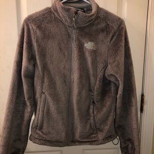 Gray Women’s North Face Fleece Zip Up Jacket